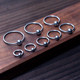 1.2/1.6mm thin card ball ring lip ring earring milk ring female ring multi-purpose ring pa ring jewelry couple stainless steel