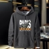 Mùa thu và mùa đông cộng với áo len trùm đầu nhung dày, áo len nam rộng rãi cộng với phân bón XL áo hoodie béo ấm