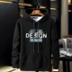 Mùa thu và mùa đông cộng với áo len trùm đầu nhung dày, áo len nam rộng rãi cộng với phân bón XL áo hoodie béo ấm