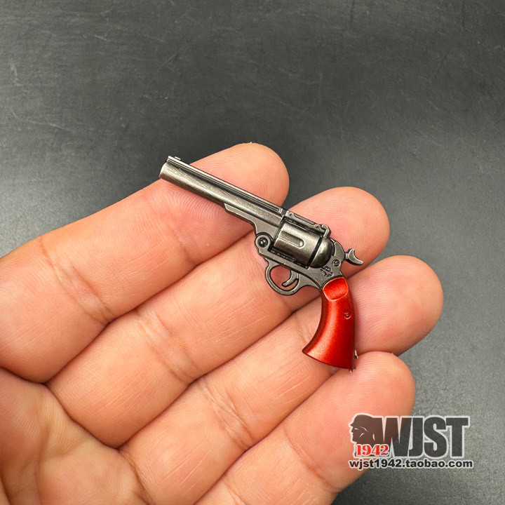 Soldier 1942 1/6 Scale 6-Point Modern Western Mini Vintage Revolver Metal Model