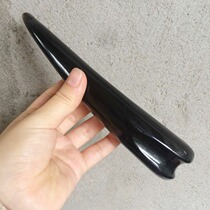 New natural handmade black water horn solid acupressure stick Large half stick Scraping acupressure massage
