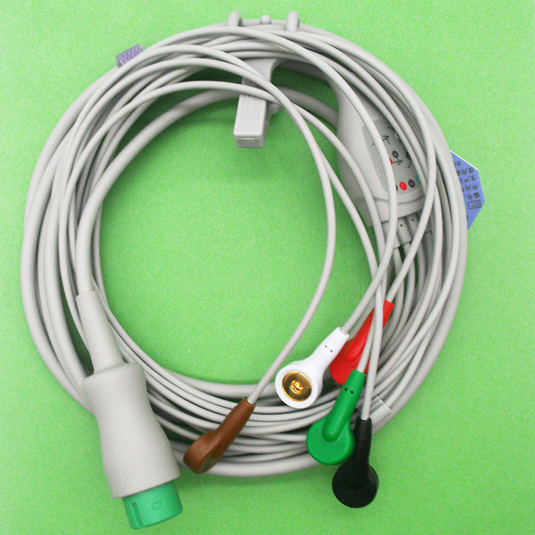 Compatible with Koeman ECG conductor C305060708090 NC8EN and other 12-pin monitor heart wires