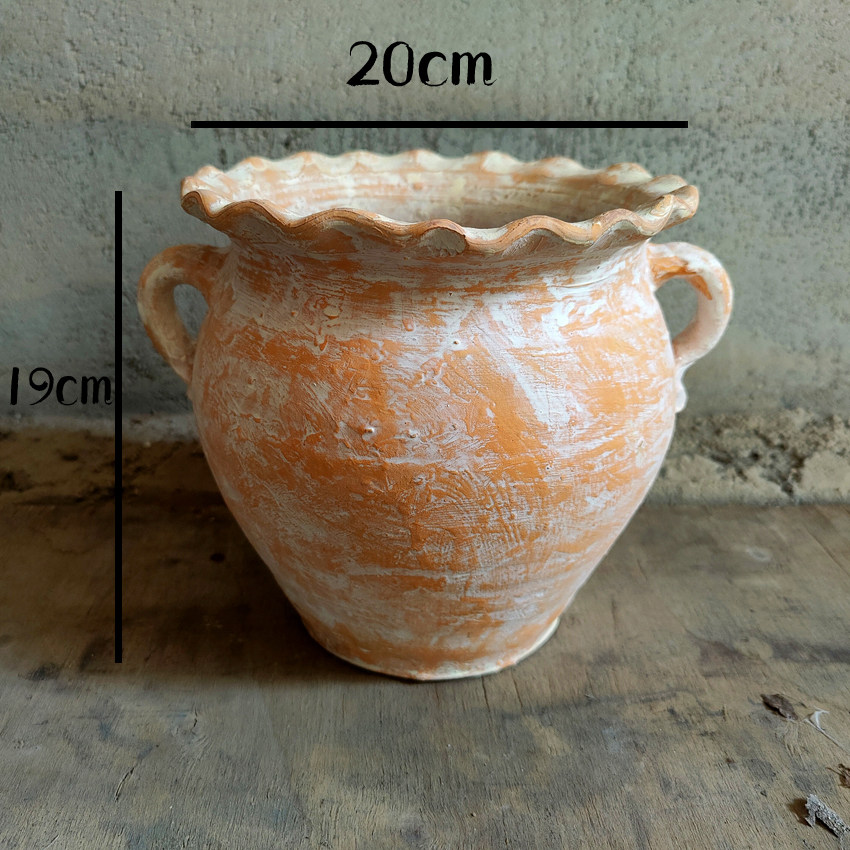 Ceramic Day Style Retro Wind Free Combined Living Room Bulk Vase Swing home Decorative Handmade Pottery Jar Mini-Taobao