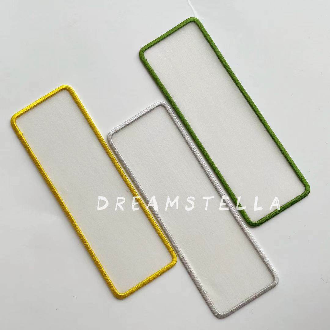 Leye Handmade Embroidered Rectangular Bookmark Wrapped Non-finished Product with Tassel Gift Box