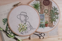 Le Ye Handmade stella Original Handmade Embroidered Portrait Landscape Gift Customization