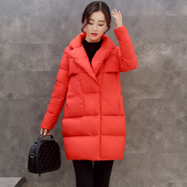 2020 autumn and winter New down cotton-padded women long slim cotton-padded jacket Korean version of thick cotton coat womens large size coat tide