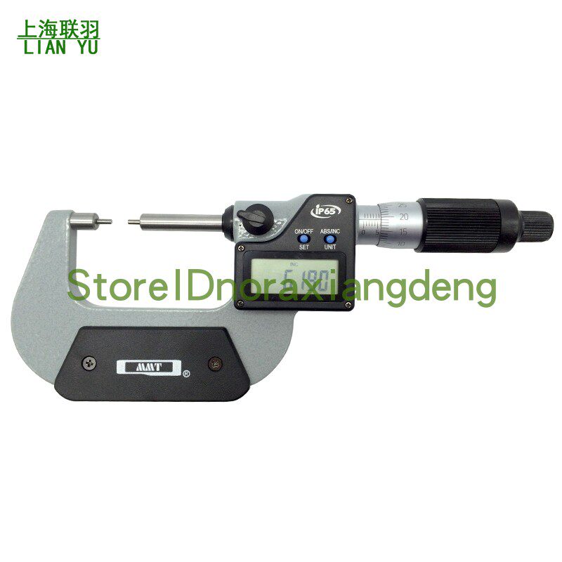 Qinghai Qingquantity Electronic small head micrometer 0-25-50-75-100-125 digital display spline micrometer A type head
