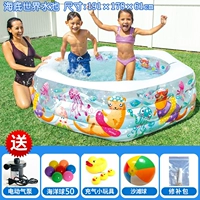 56493 Подводный мировой бассейн надувное дно