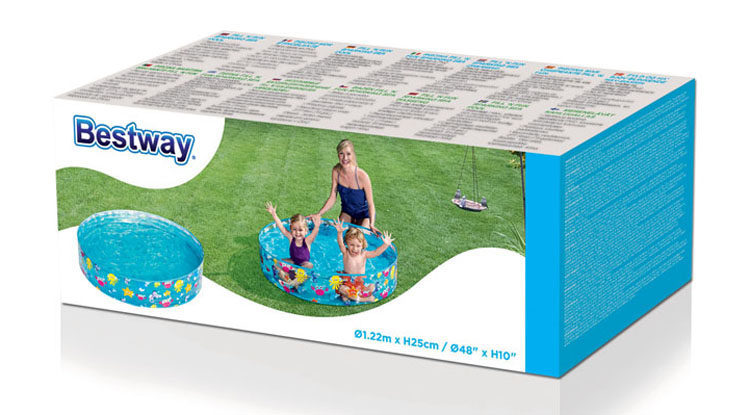 Детский надувной бассейн 正品海洋动物硬橡胶游泳池家庭画水池鱼塘儿童浴池不充气 Bestway