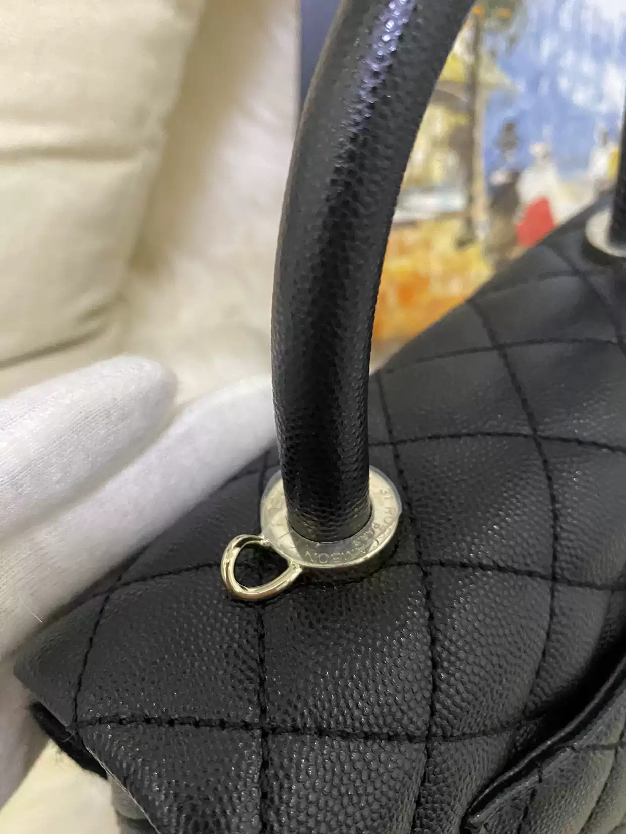 Chanel香奈儿 Coco Handle 黑金小号 牛皮手柄链条包女 先鉴后发-淘宝Taobao | 天猫Tmall