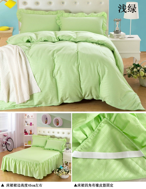 Mùa thu và mùa đông màu giường bông váy bedspread Gắn Sheets Simmons trượt một mảnh giường bông đặt đặc biệt cung cấp miễn phí vận chuyển - Váy Petti