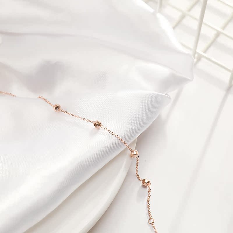 Nữ phiên bản Hàn Quốc của vòng chân khí chất ngọt ngào hình cầu K205 - Vòng chân lắc chân vàng 18k