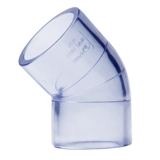 Национальный стандарт ПВХ прозрачный 45 -дегровый локоть UPVC Небольшой изогнутый прямой изогнутый на водопроводные детали аквариум дии