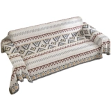 Простая индийская геометрическая геометрическая сплетенная двойная двусторонняя может быть использована с диван -диван -диван