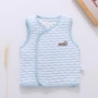 Áo vest bé gái mùa xuân và mùa thu cotton tháng 6 áo vest nam vest bé ấm 0 quần áo sơ sinh 3 tháng 1 tuổi áo gile hàn