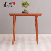 Qinfu mahogany furniture Burmese rosewood strip table for table tribute table god table household strip case Buddha table for table