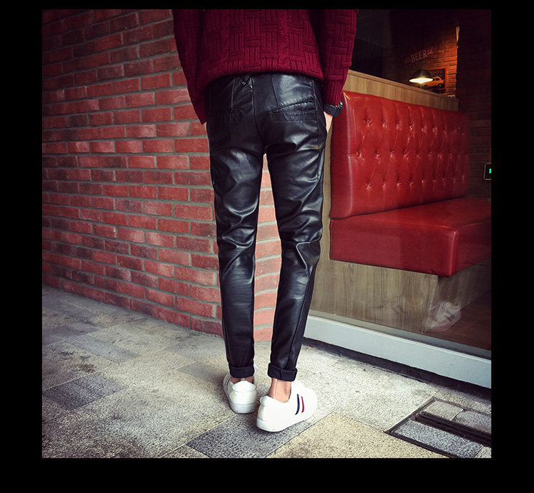 Pantalon cuir homme en vrac pour adolescent pour printemps - Ref 1494206 Image 17