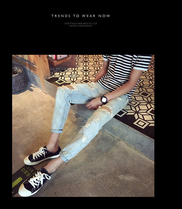 Jeans pour jeunesse pieds Slim BWXD pour été - Ref 1481587 Image 55