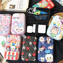  Cute mobile hard disk power pack Data cable charger storage box Bluetooth headset U disk cartoon finishing box