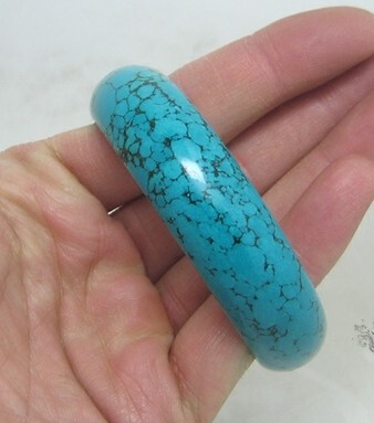 Natural Turquoise Bracelet from Hubei, Complete with Gemstones and Crystals, Inlaid with Ethnic Style, Simple Design for Women, in Stock