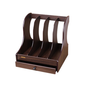 Shengmu wooden stationery rack (4 groups) with drawer SM-6058 stationery gift business office Pen Holder