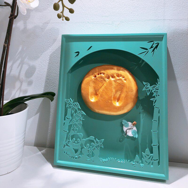 宝宝周岁金泥足印纪念印台怎么做最漂亮?2026新生儿家庭必备创意礼物🎁解析