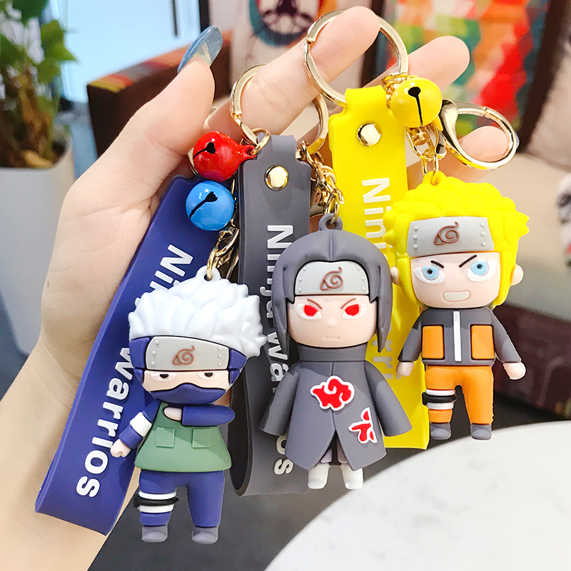 Drop Glue Fire Movie Cartoon Key Buckle Woman Cute Car Key Pendant Creative Personality Male And Female Bag Hang Accessories Keychain 