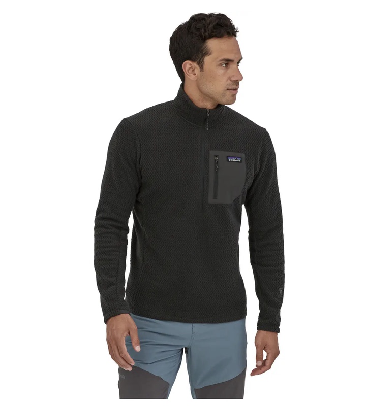Direct Shipment from Canada Patagonia Men's R1 Air Stand Collar Half-Zip Fleece Base Layer Direct Shipment from Canada Patagonia Men's R1 Air Stand Collar Half-Zip Fleece Base Layer