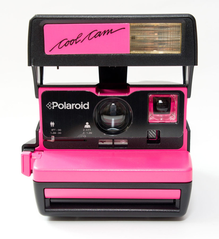 Polaroid Instant Camera Coolcam Bright Pink 600 Camera Case Complete Set 