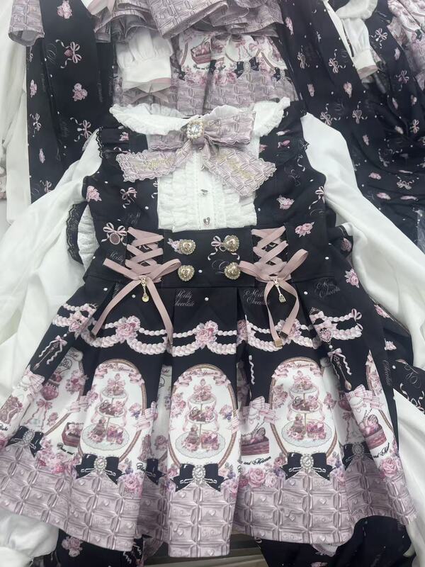 Japanese-Style Sweet and Delicate Printed Dress