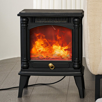 European-Style 3D Simulated Fireplace Heater Flame Mountain Electric Heater Heating Stove Home Small Heater