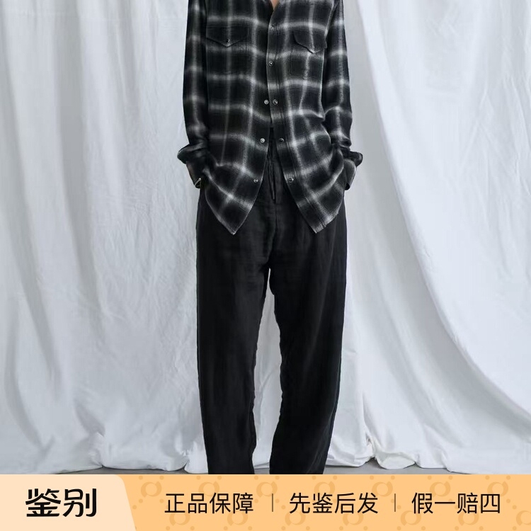 French Shopping Festival Second Store 9.15 in Stock X Celine Double Pocket Gradient Black and White Plaid Shirt French Shopping Festival Second Store 9.15 in Stock X Celine Double Pocket Gradient Black and White Plaid Shirt