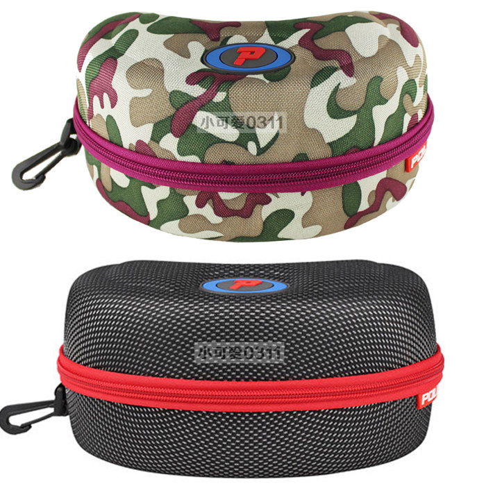 POLISI adult children male and female ski mirror box polarized ski mirror box eye clear box carrying retraction convenience