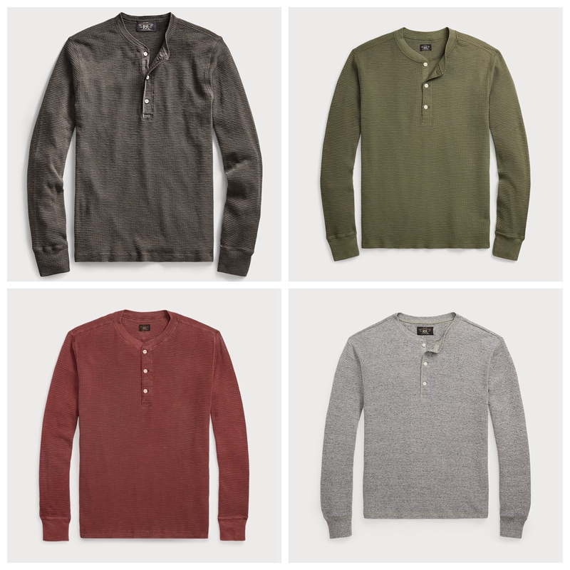 In Stock Rrl Waffle-Knit Henley Shirt Waffle Knit Long-Sleeve Henley T-Shirt Takuuya Kimura In Stock Rrl Waffle-Knit Henley Shirt Waffle Knit Long-Sleeve Henley T-Shirt Takuuya Kimura