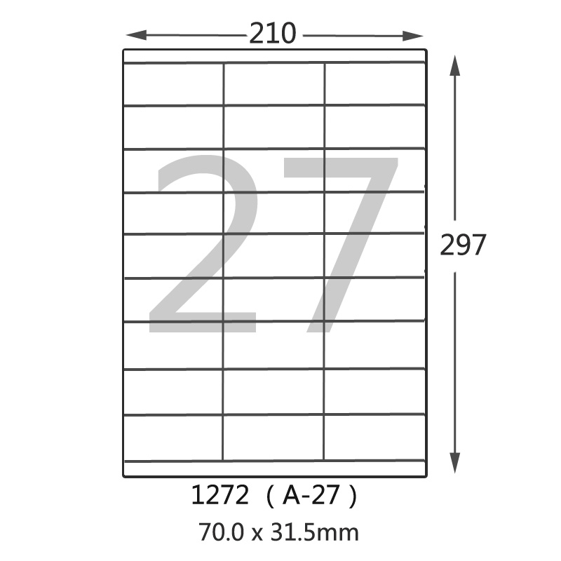 Rainbow bird 1272 (A-27) No dry adhesive paper A4 adhesive label photocopy paper Print label Sticker White