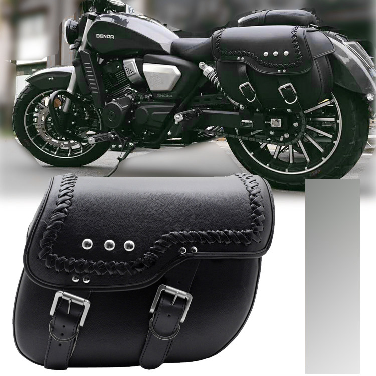 Locomotive side bag hanging bag edge box suitable for the Harley Racing Stars running Dabbiya Modified Rider Saddle Bag