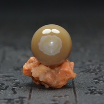 Tibets new ten-product specimens beads nine-eyed shale agate warring States red sky-eye chalcedony Buddha Beads pendant