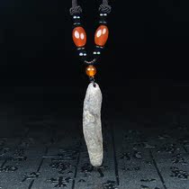  Mengtianzhu Natural Tianzhu Rough stone Old Lezi nine-eyed stone Shale Agate Tianye Tibetan genuine pendant