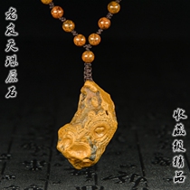 Natural genuine Tianyan Tianyan Tianzhu Tibetan Lizi Tantric Necklace Buddhist Nine Eyes Shale Tianzhu Surface Stone