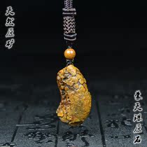 Nine-eyed Stone Shale Tibet True Tianzhu Original Stone Eye Le Zi Strong Energy Field Buddha Bead Pendant Pendant