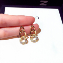 Earrings Korean temperament Net red exaggerated fashion personality female earrings 2021 New Tide summer long earrings