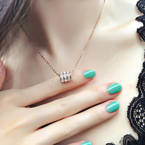 Titanium necklace fashion female He Fanxing with titanium steel rose gold does not fade decoration choker short personality