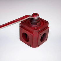 Cheng Li sewage suction truck accessories four four-way ball valve factory direct suction sewage truck ball valve