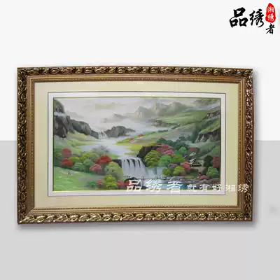 Hunan embroidery decorative painting boutique mountains and rivers European style single-sided embroidery wedding gift Mid-Autumn Festival gifts