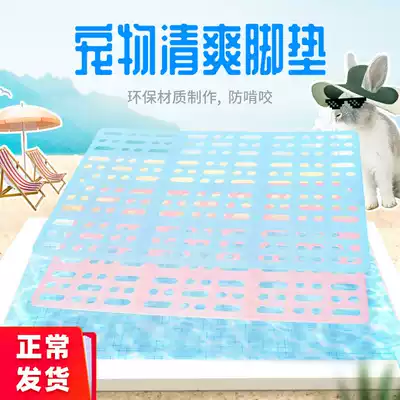 Pet bottom pad plastic Dutch pig rabbit foot pad anti-biting rabbit cage pad supplies mat cage grid pad