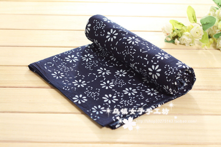 全棉蓝印花布正宗手工染布青花布DIY布料乌镇布批发服装装饰布料-阿里巴巴