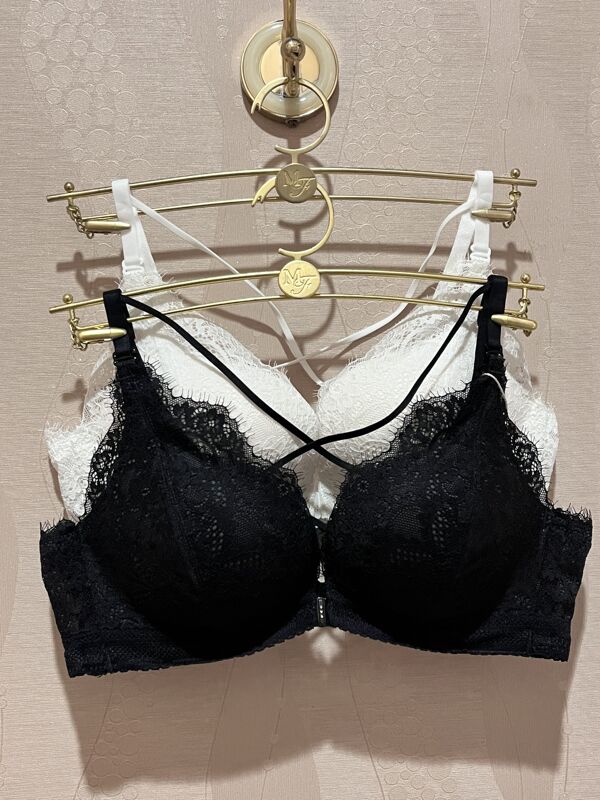 23 Spring/Summer Maniform 20812276 Sexy Lace Comfortable Wireless Front Buckle Beautiful Back Push-Up Bra Women's Underwear
