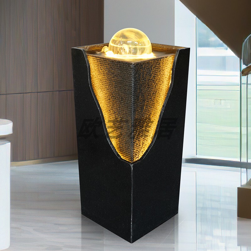 Outdoor Living Room Self-Circulating Water System Flowing Water Fountain Landscape Natural Crystal Ball Wealth Flowing in Like a River Feng Shui Fortune-Attracting Ornament