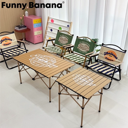 Outdoor Folding Tables and Chairs, Egg Roll Table, Portable Camping Picnic Table and Chairs, Stall Table, Complete Set of Equipment and Supplies