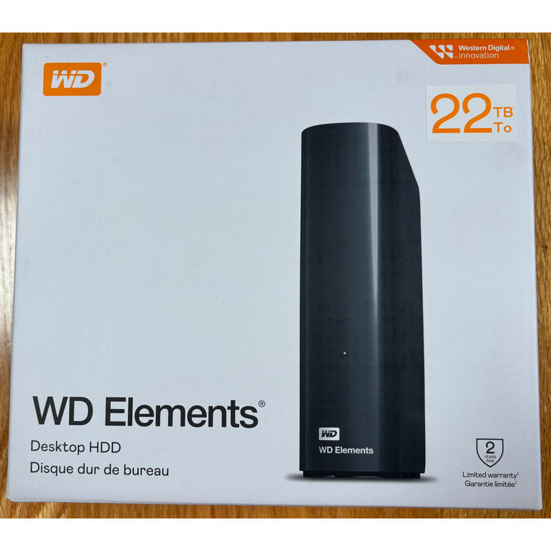 Chinese Version Wd Western Digital My Book Portable Hard Drive 18t 20t 22t 24t 26t 28T/Tb Elements
